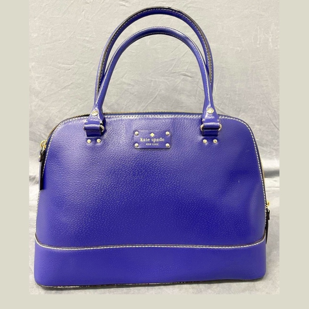 Kate Spade Purple Rachelle Welles Leather Handbag